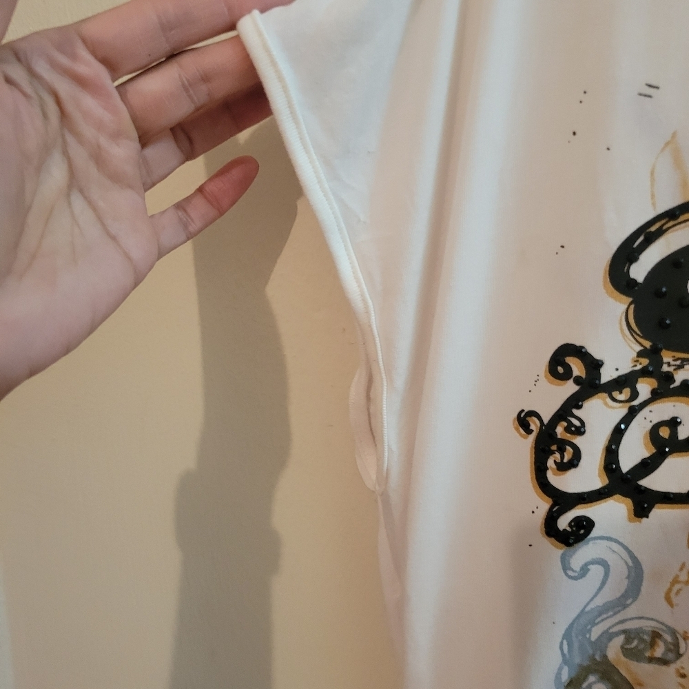 Anama Vintage Graphic T-shirt with Hood Punk Goth Rock summer beach - Picture 3 of 8
